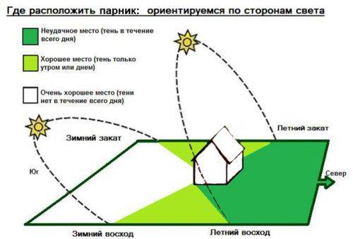 Правила розміщення парника