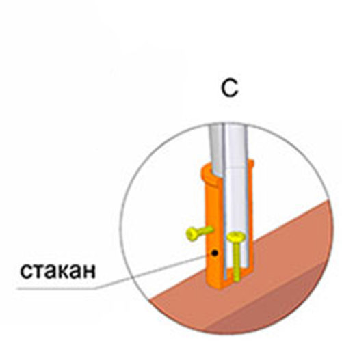 Стакан для труби